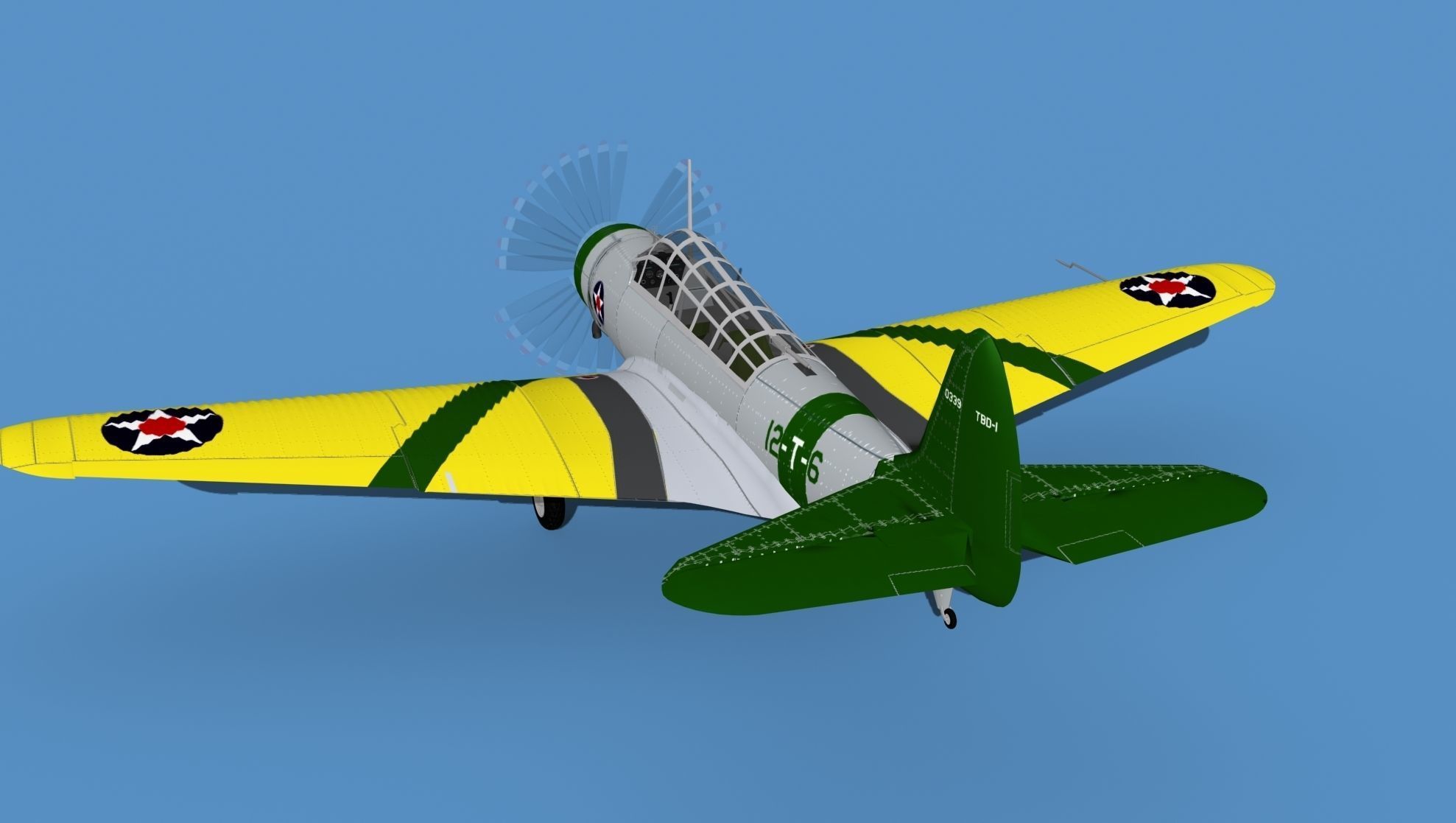 Douglas TBD-1 Devestator V05 3D model_7
