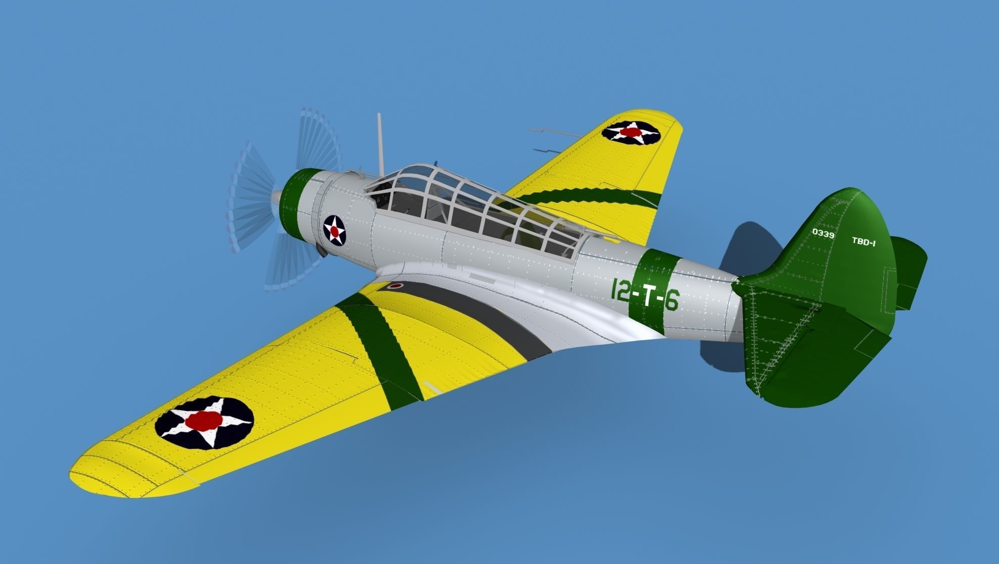Douglas TBD-1 Devestator V05 3D model_8