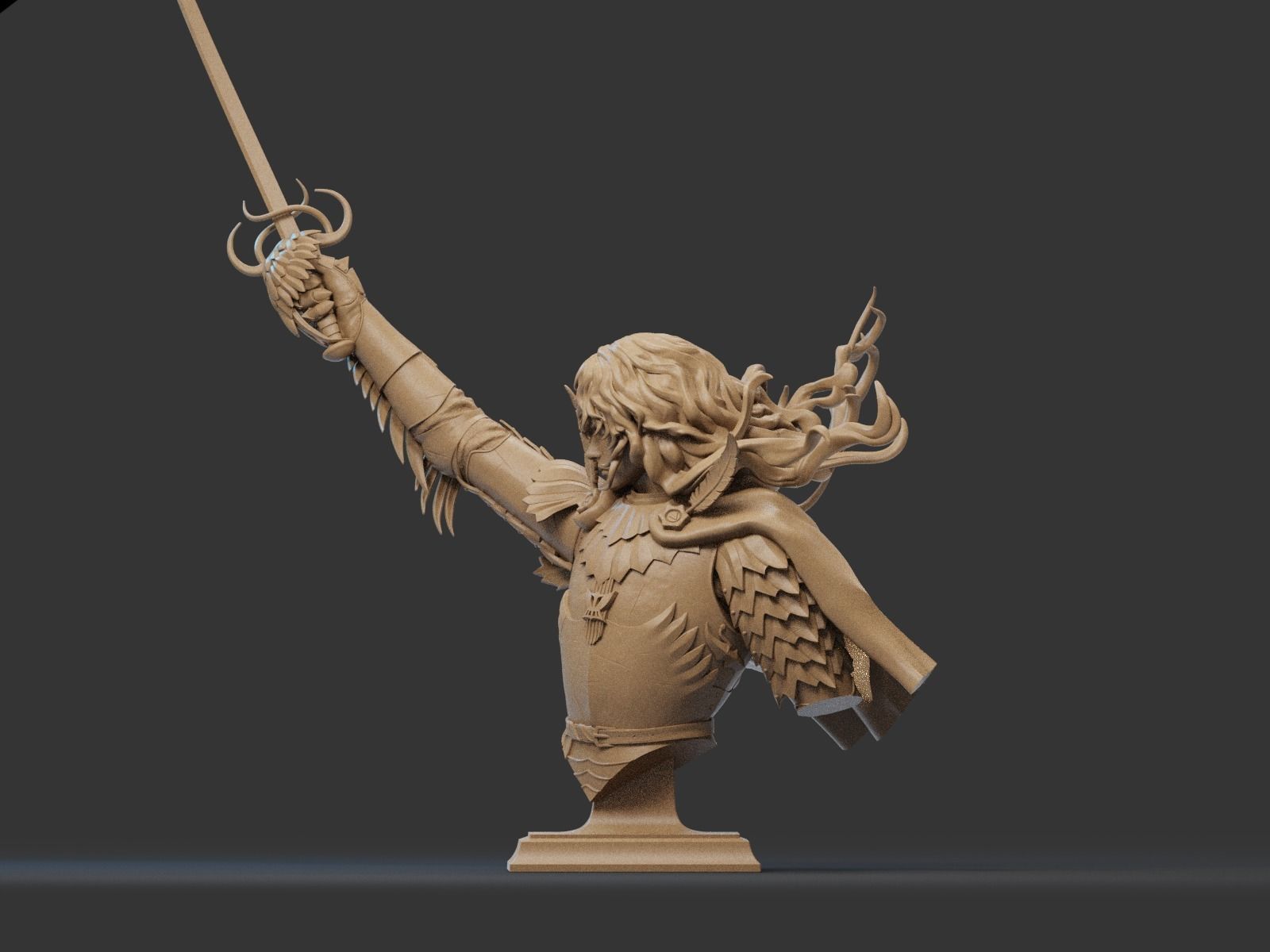 GRIFFITH Bust 3D Print 3D print model_4