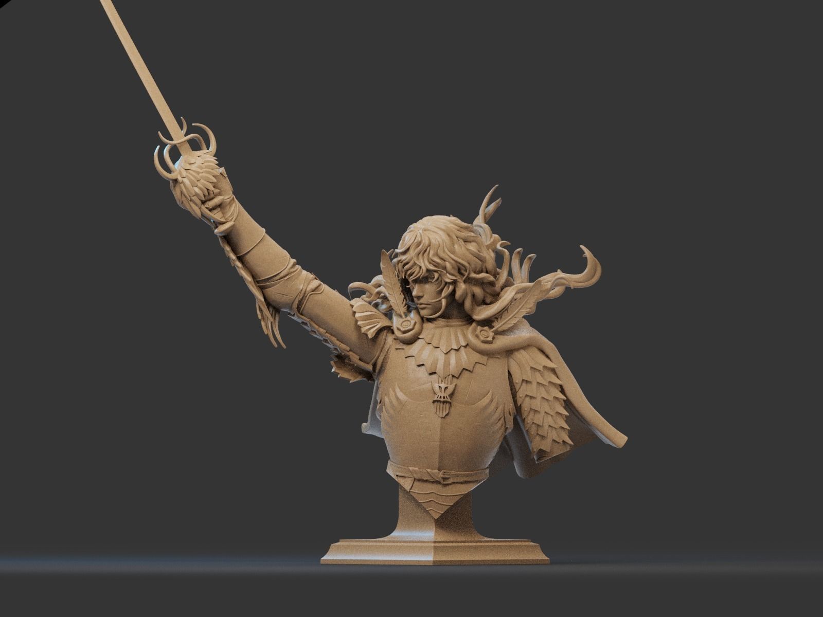 GRIFFITH Bust 3D Print 3D print model_3