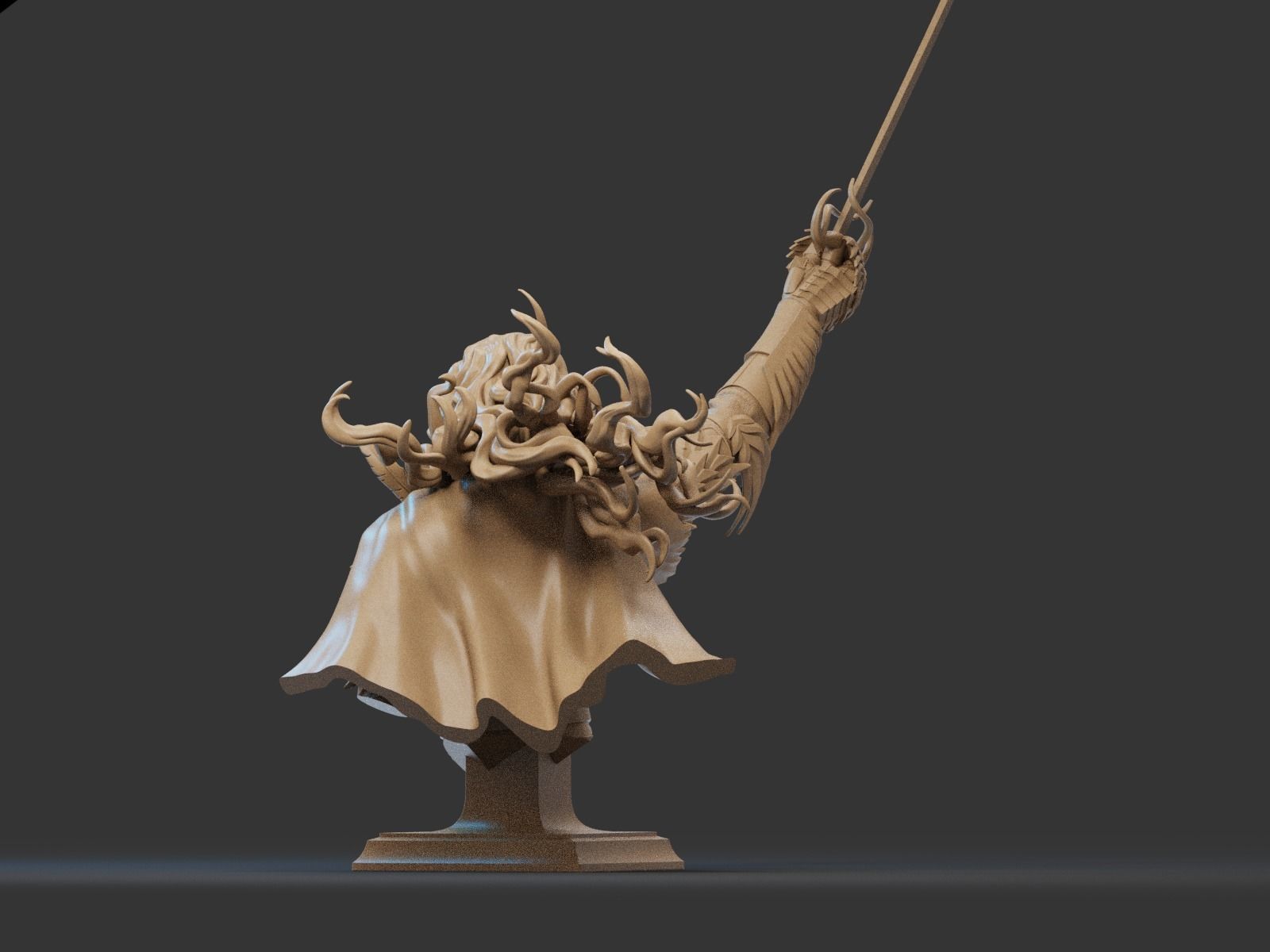 GRIFFITH Bust 3D Print 3D print model_6