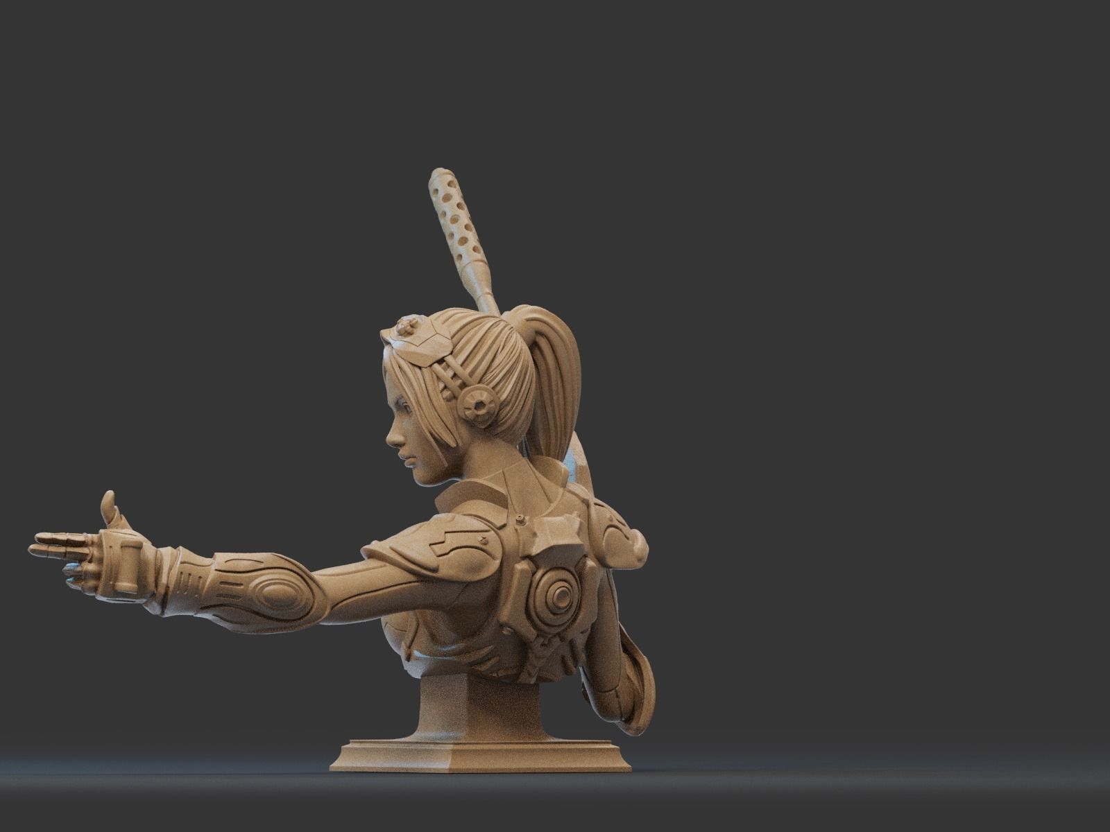 NOVA- STARCRAFT Bust 3D Print 3D print model_3