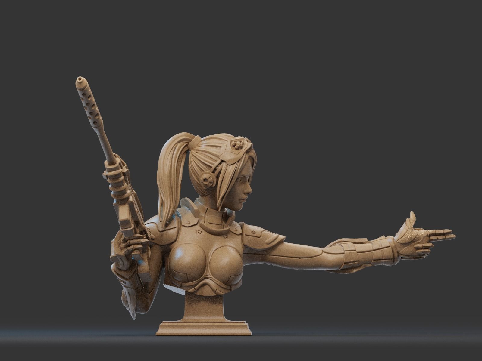 NOVA- STARCRAFT Bust 3D Print 3D print model_1