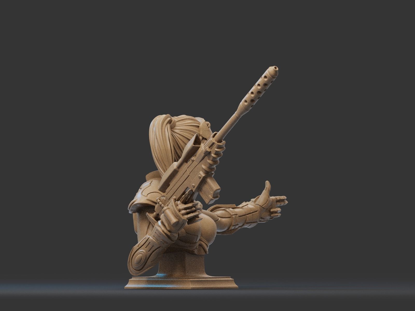 NOVA- STARCRAFT Bust 3D Print 3D print model_2