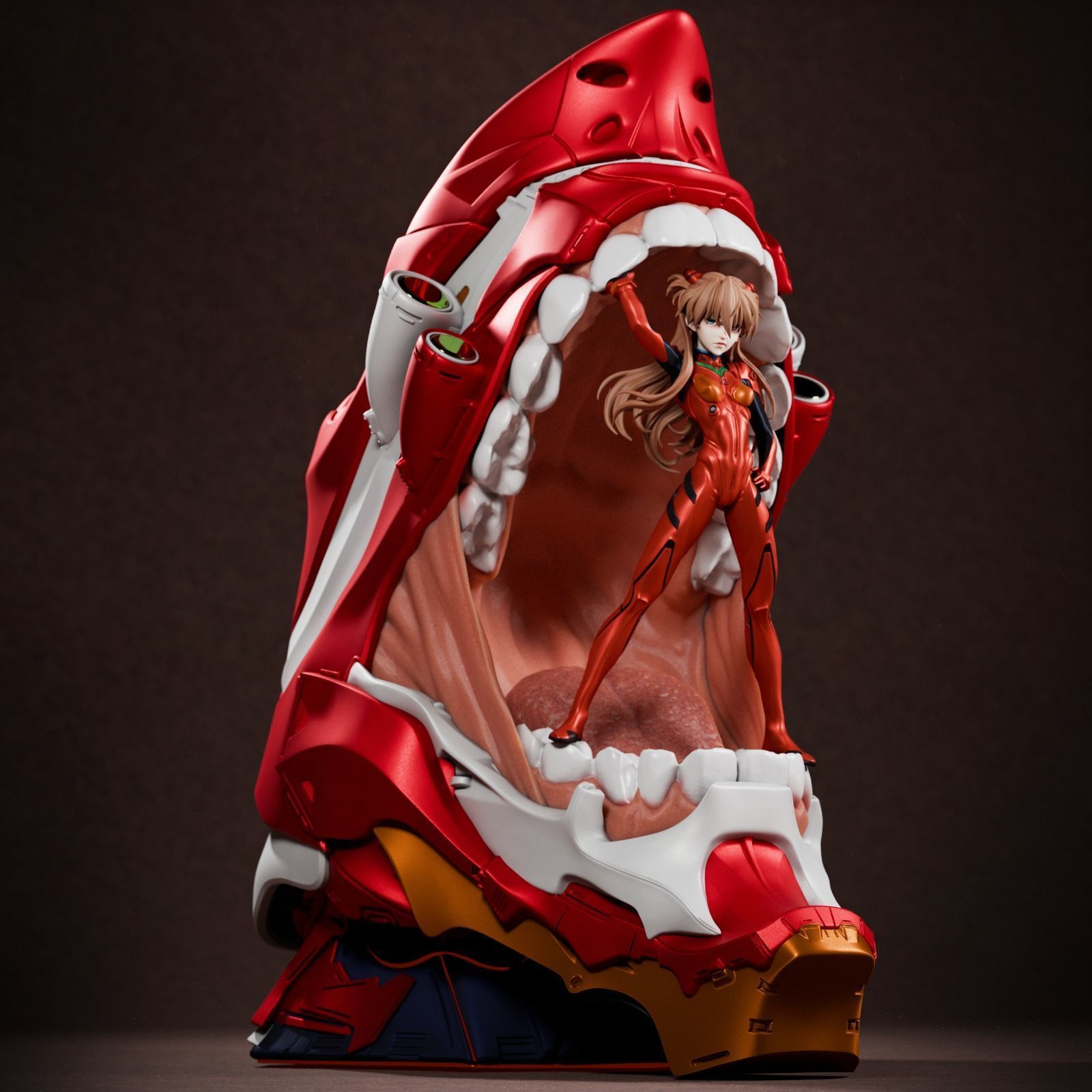 Asuka and Eva diorama 3D Print 3D print model_1