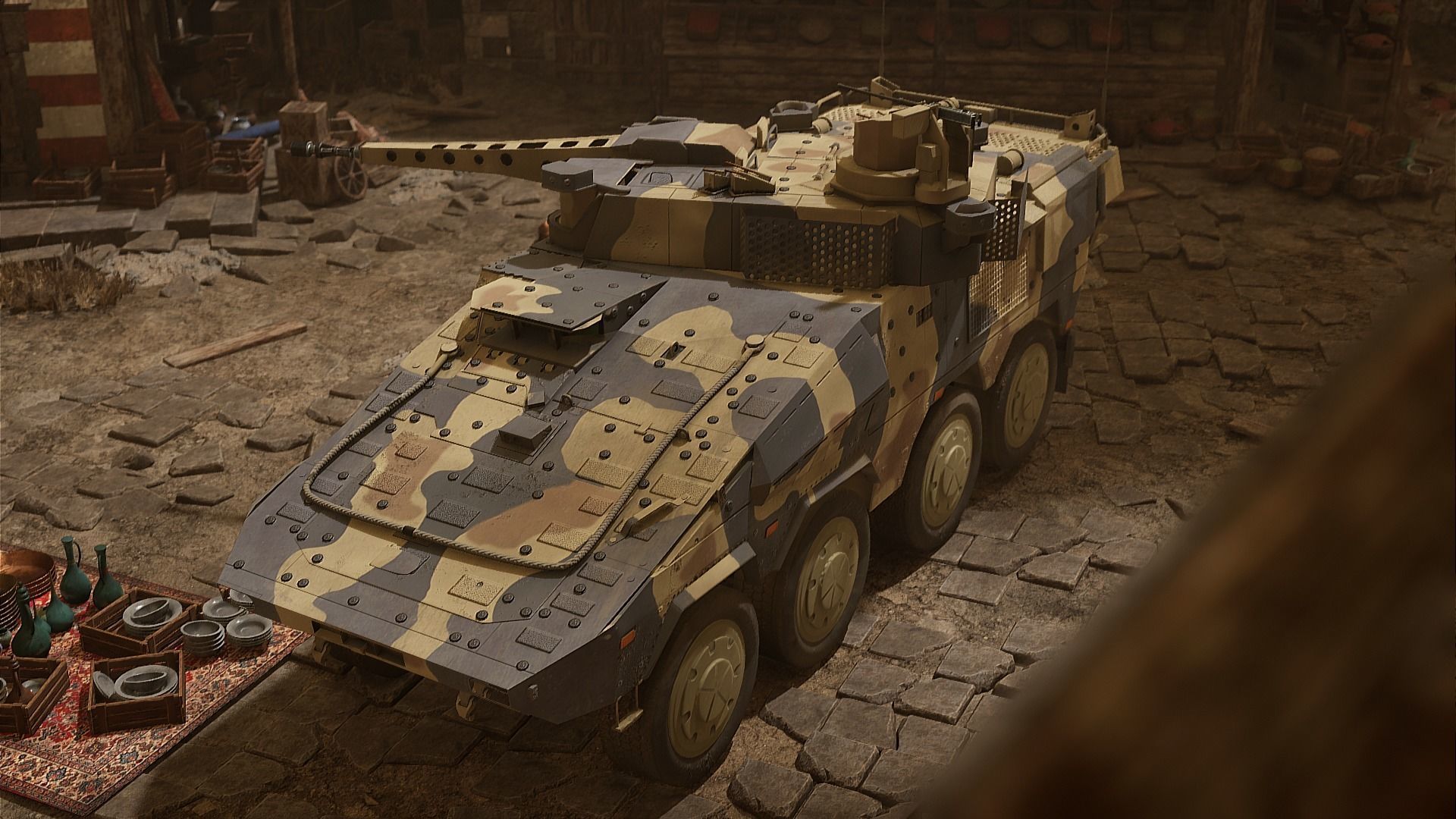 Boxer CRV Low-poly 3D model_7