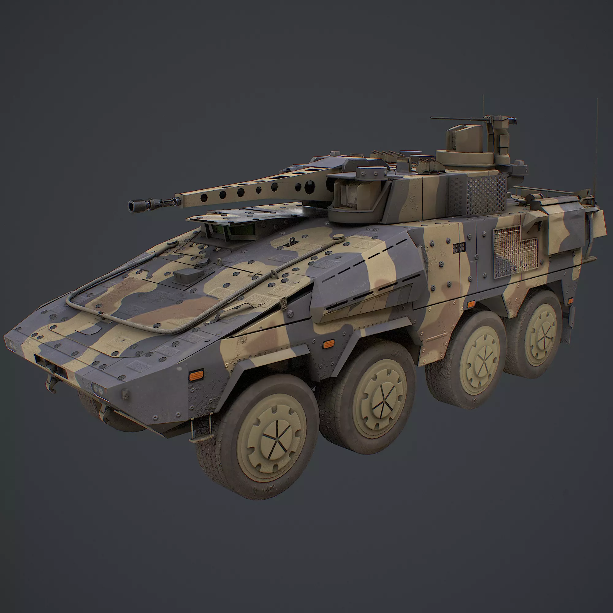 Boxer CRV Low-poly 3D model_0