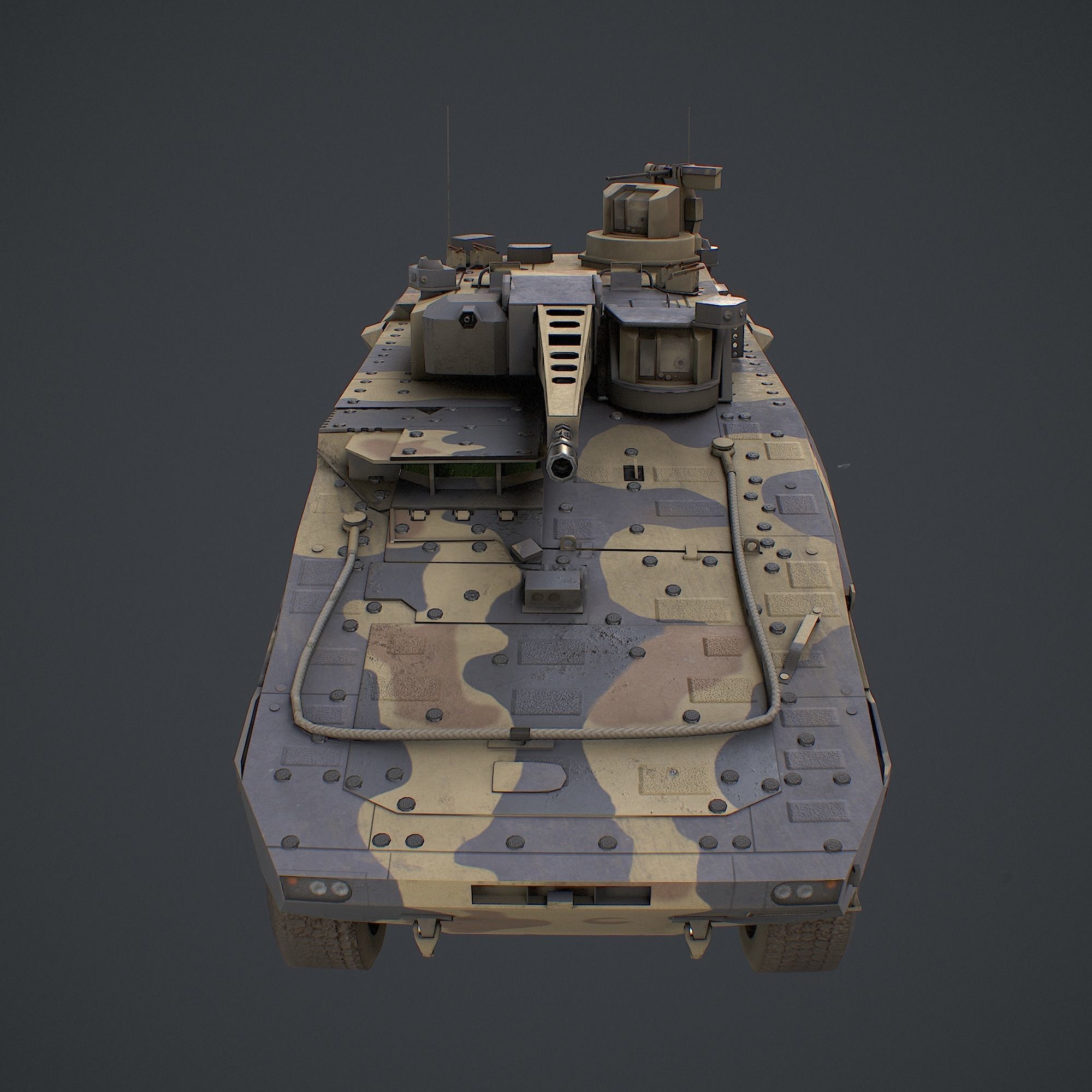 Boxer CRV Low-poly 3D model_3