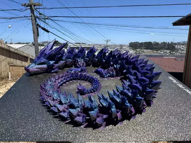 Crystal Dragon Fidget Toy - Articulated Dragon