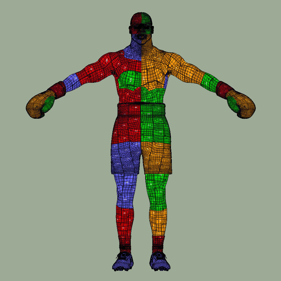 T-Pose Rigged Mike Tyson 3D model_9