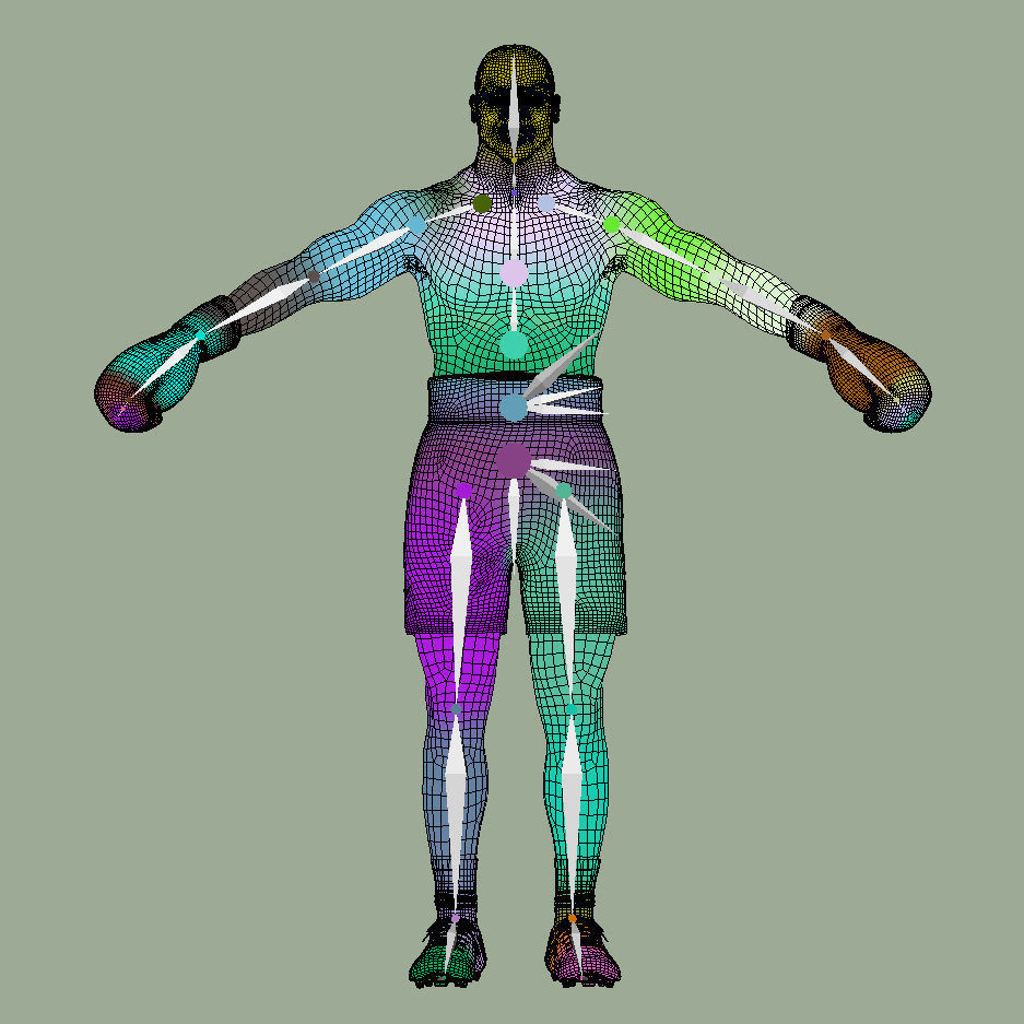 T-Pose Rigged Mike Tyson 3D model_10