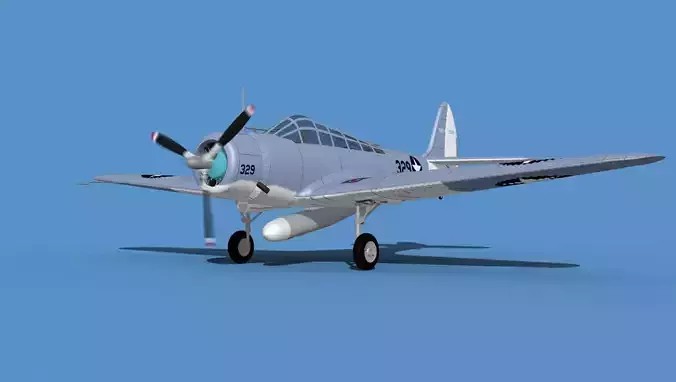 Douglas TBD-1 Devestator V09 3D model