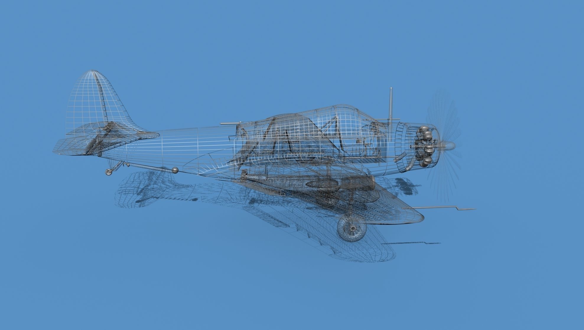 Douglas TBD-1 Devestator V12 3D model_13