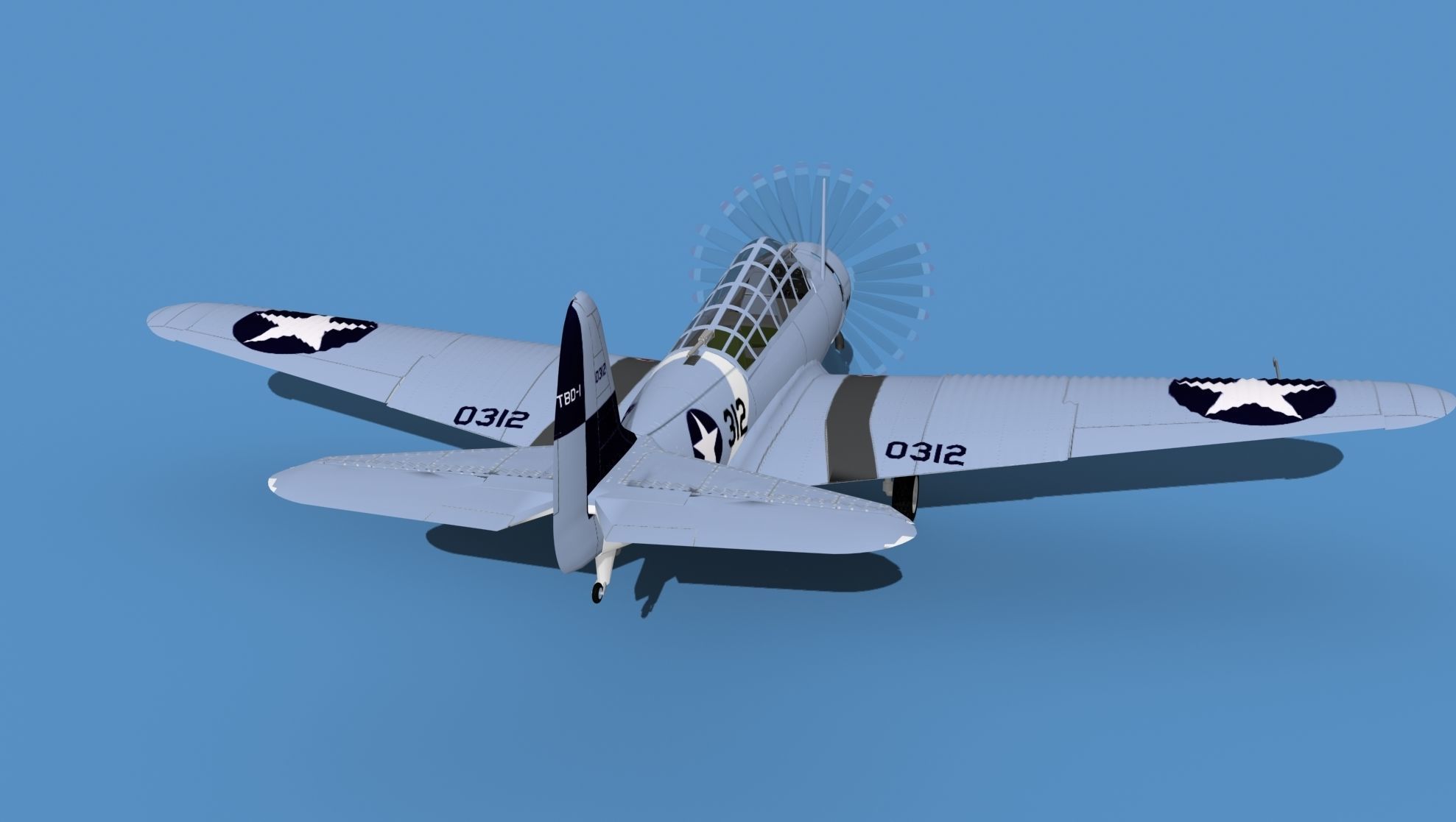 Douglas TBD-1 Devestator V12 3D model_6