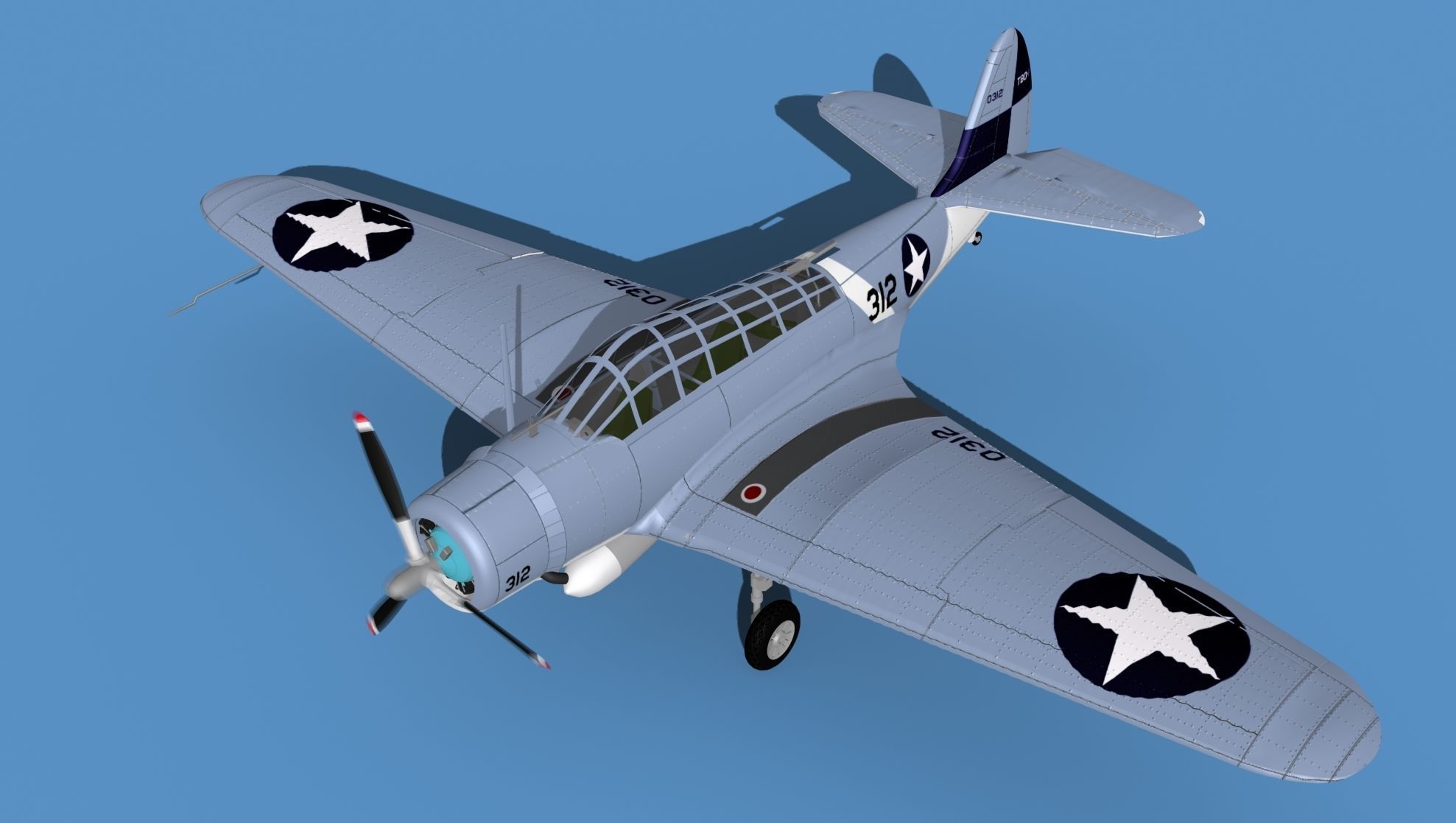 Douglas TBD-1 Devestator V12 3D model_10