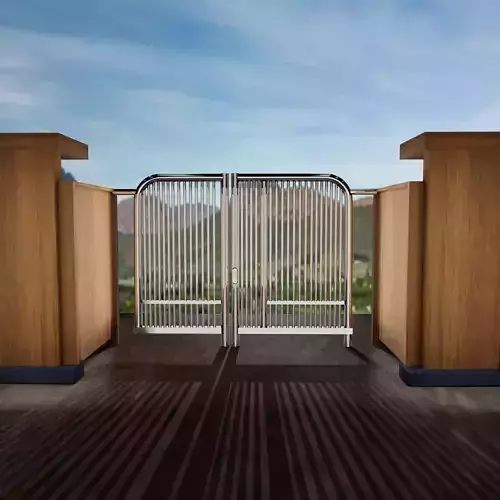 Outdoor Main Gate with Metal Stainless steel