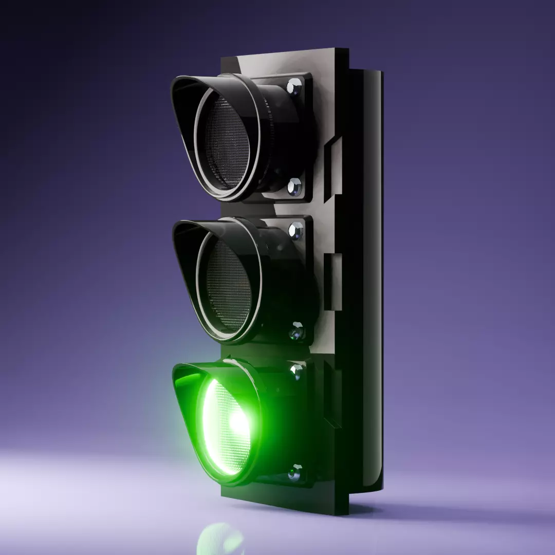 Traffic Signal 3d Model 3D model_0