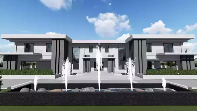 HILLSIDE MEGA MANSION 3D model