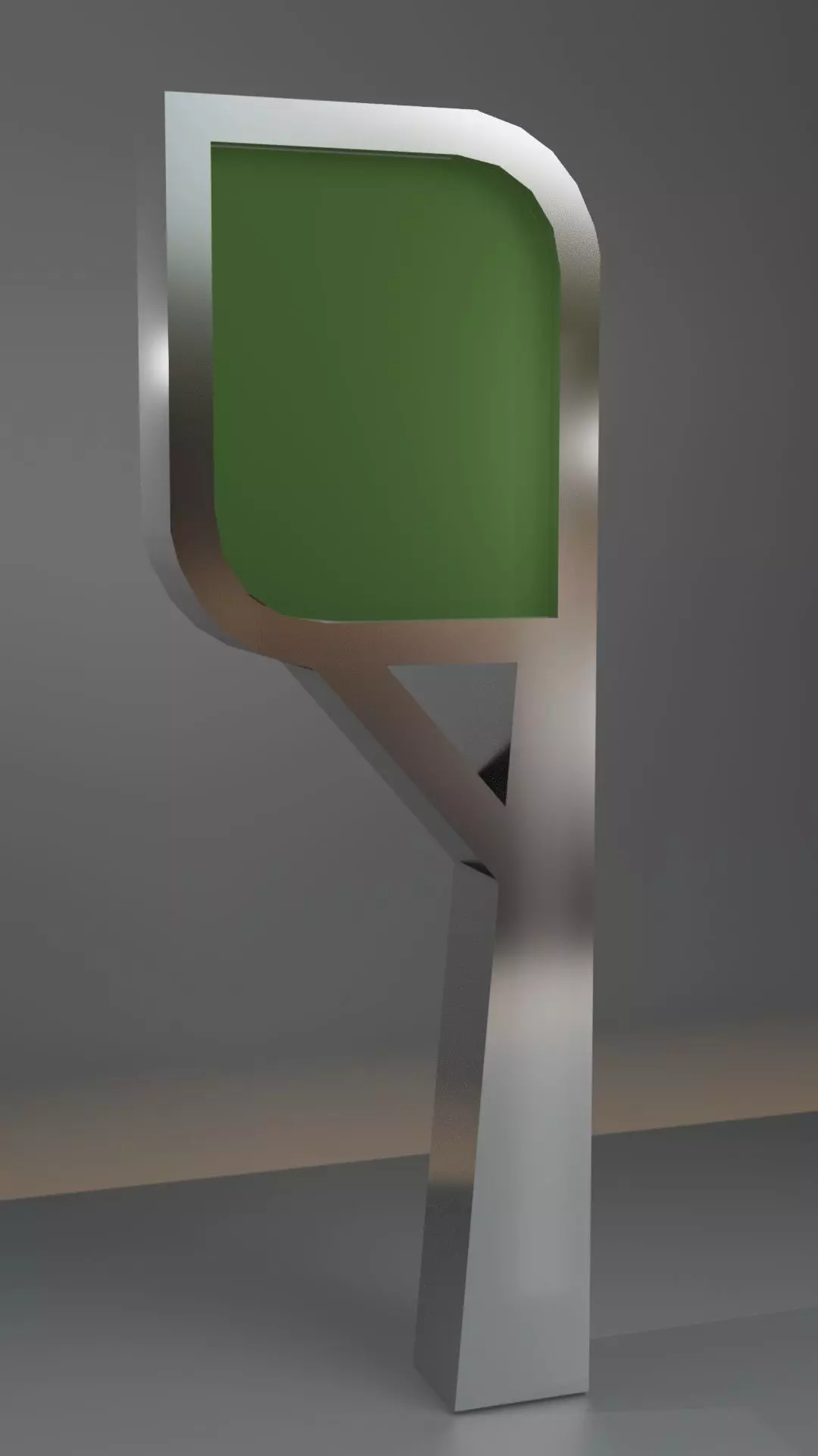 3D Leaf Display Advertising Board 3D model_0