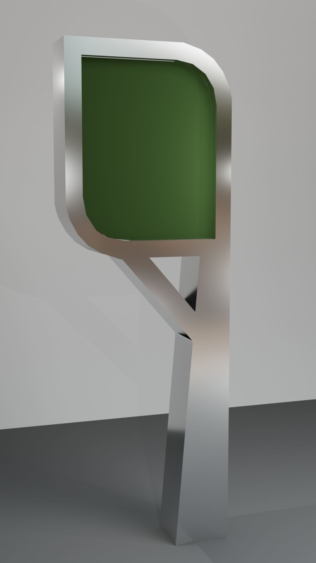 3D Leaf Display Advertising Board 3D model_2