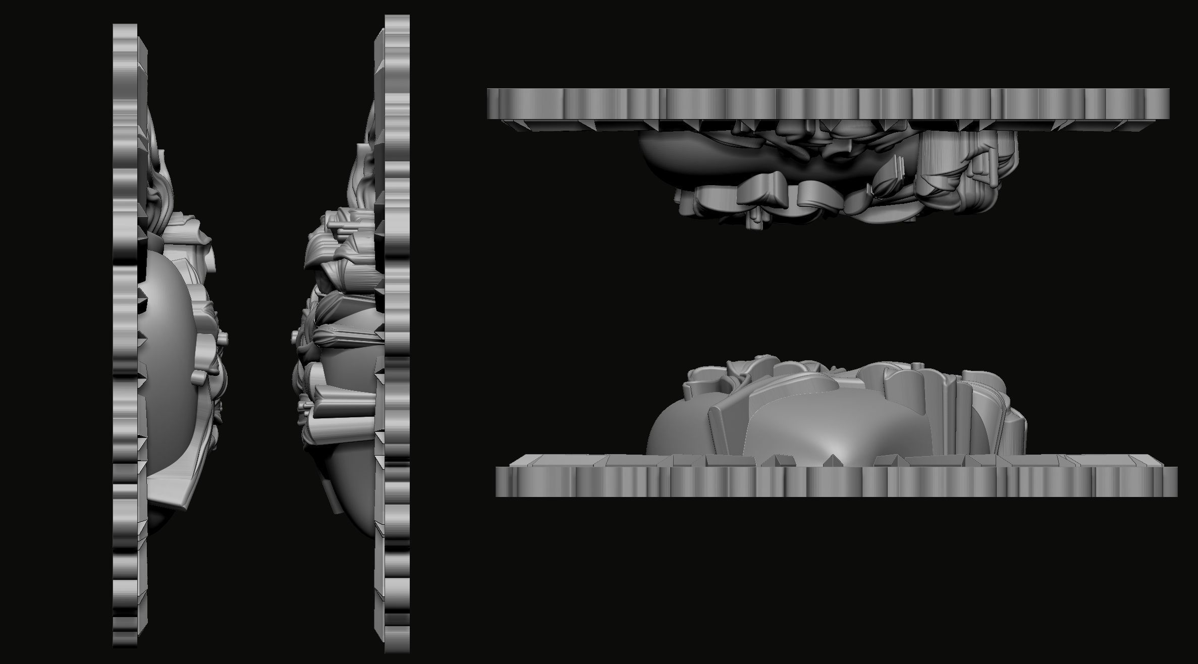 Chaste heart of Saint Joseph Pendant 3D print model_3