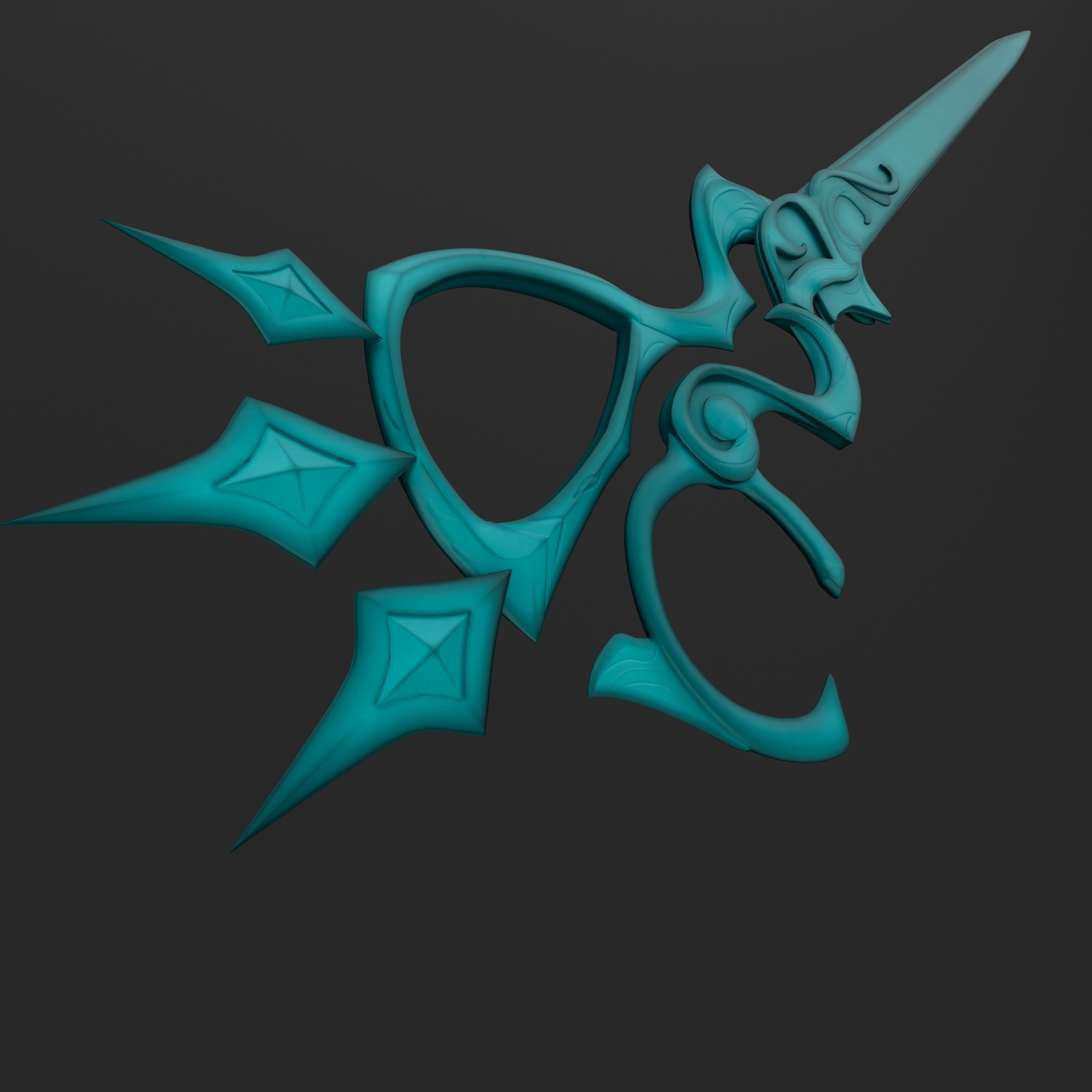 League of Legends Gwen Scissors FAN ART 3D MODEL 3D model_3