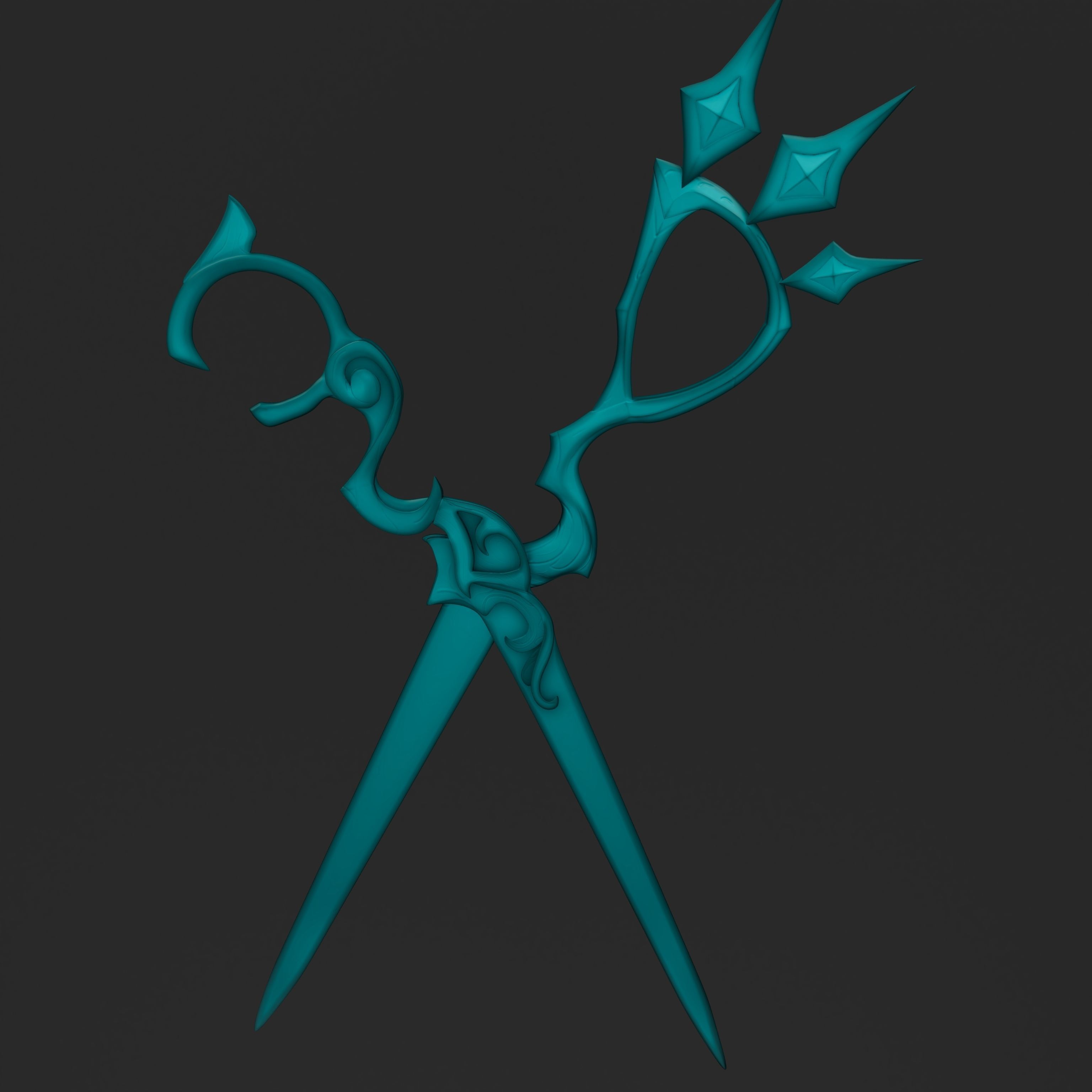 League of Legends Gwen Scissors FAN ART 3D MODEL 3D model_4
