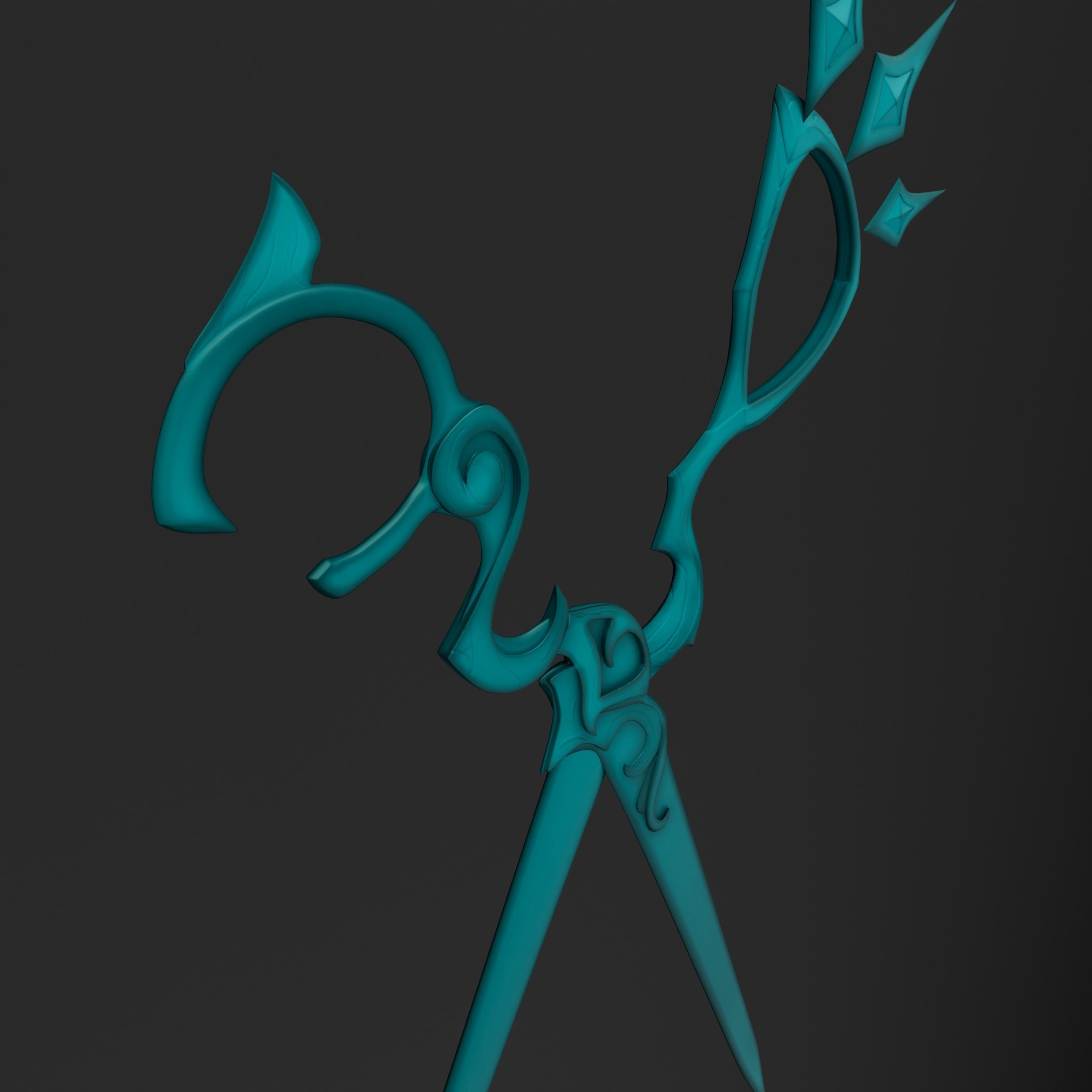 League of Legends Gwen Scissors FAN ART 3D MODEL 3D model_5