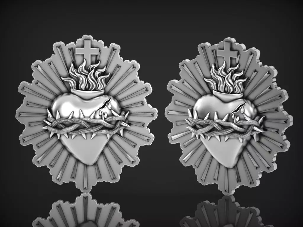 Sacred Heart of Jesus 3D print model_0