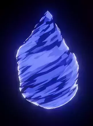 Purple Swirling Anime Energy Effect Vfx Low-poly 3D model