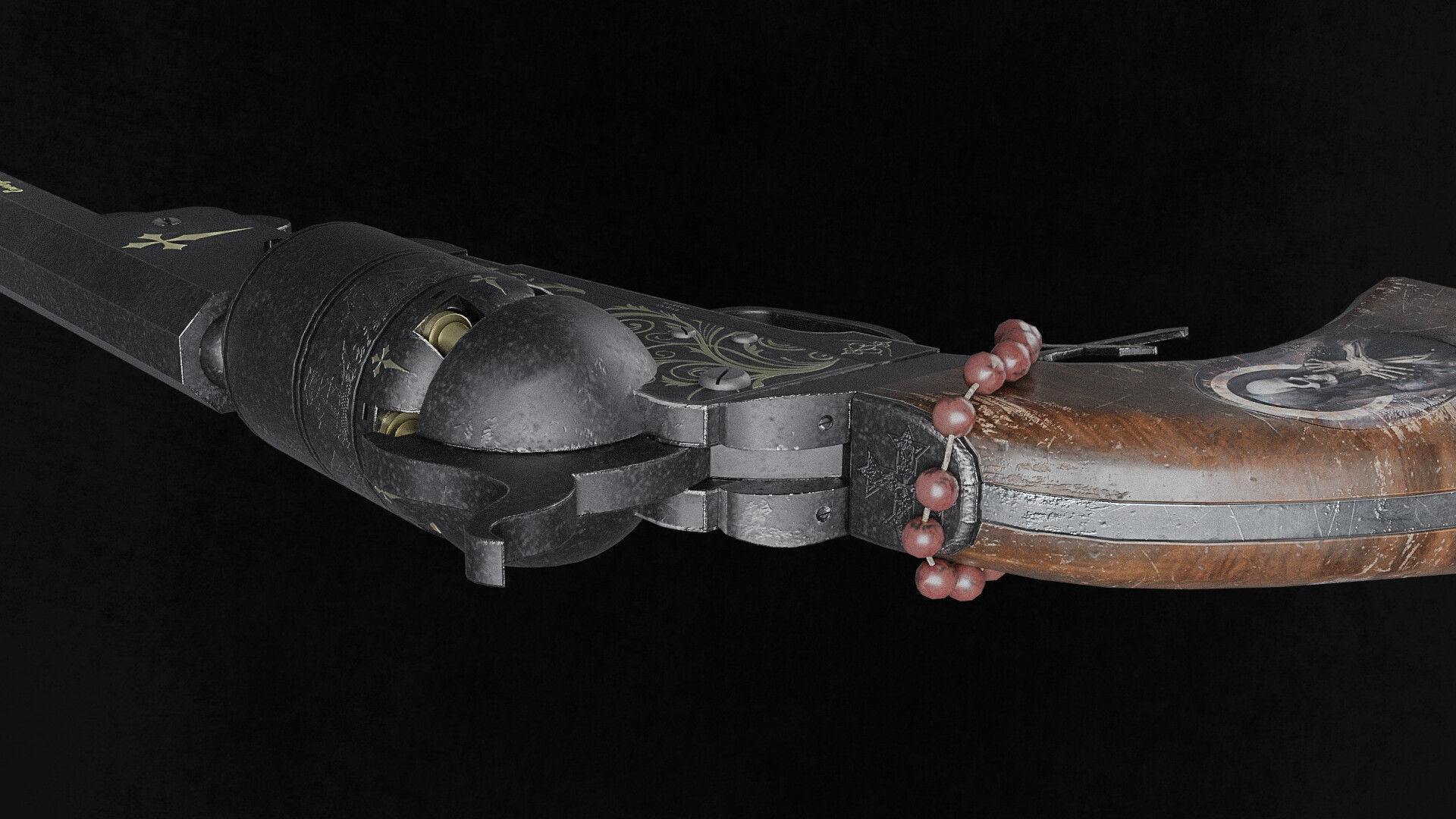 Exorcist Revolver Low-poly 3D model_4