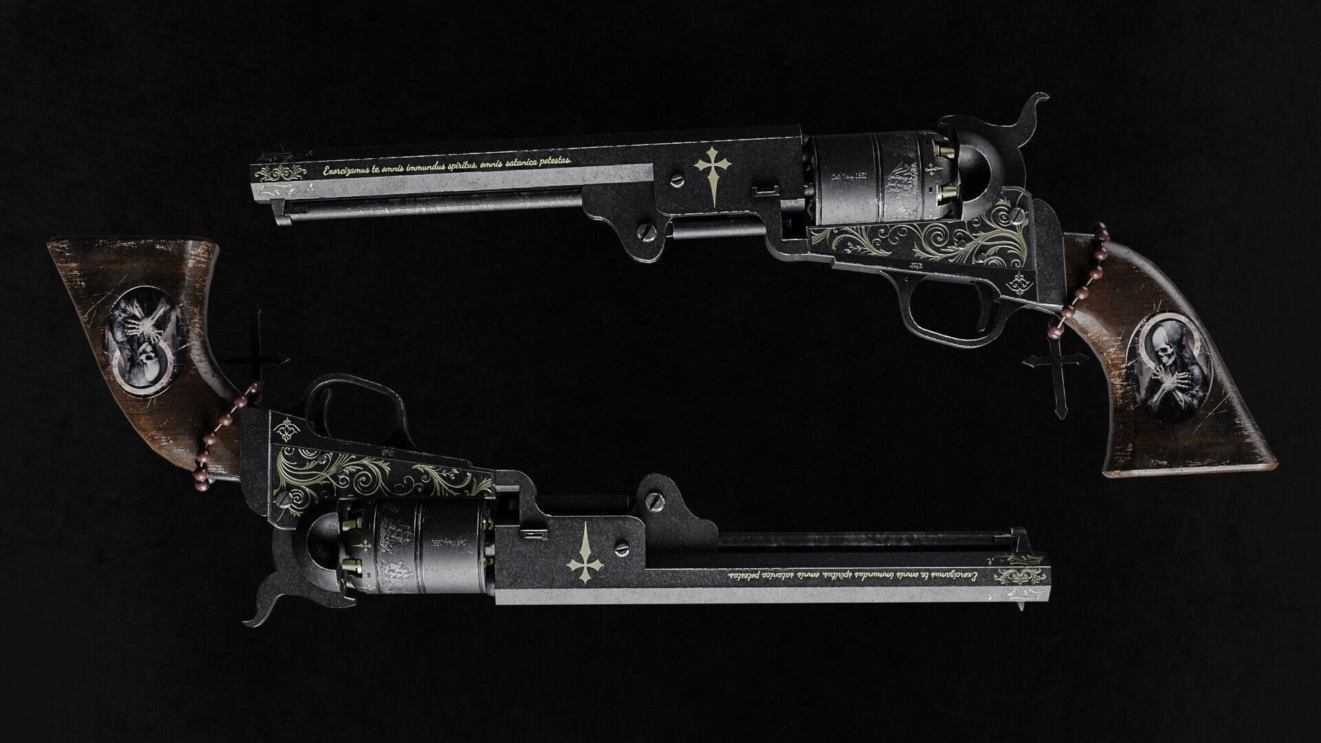 Exorcist Revolver Low-poly 3D model_6