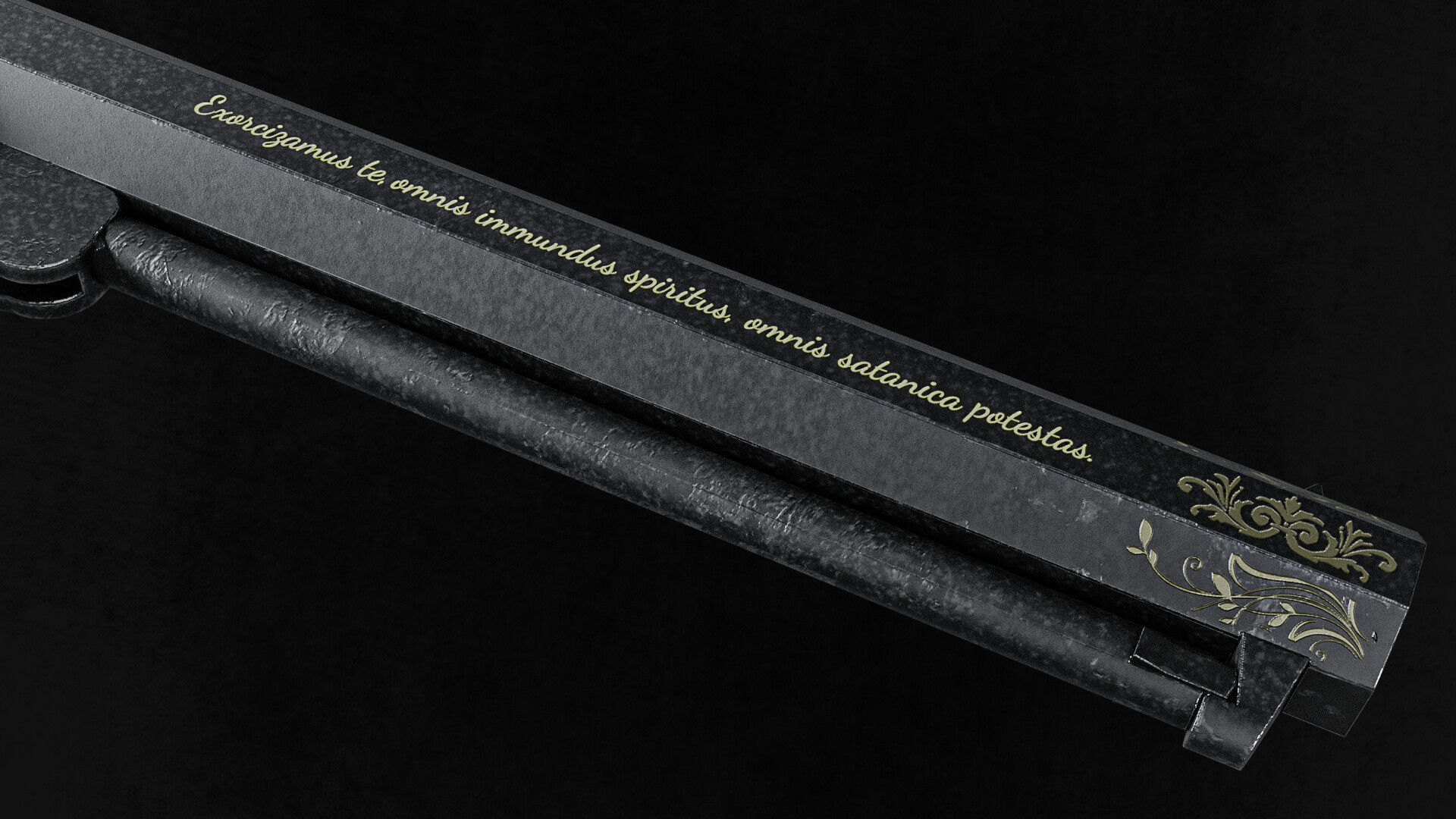 Exorcist Revolver Low-poly 3D model_3