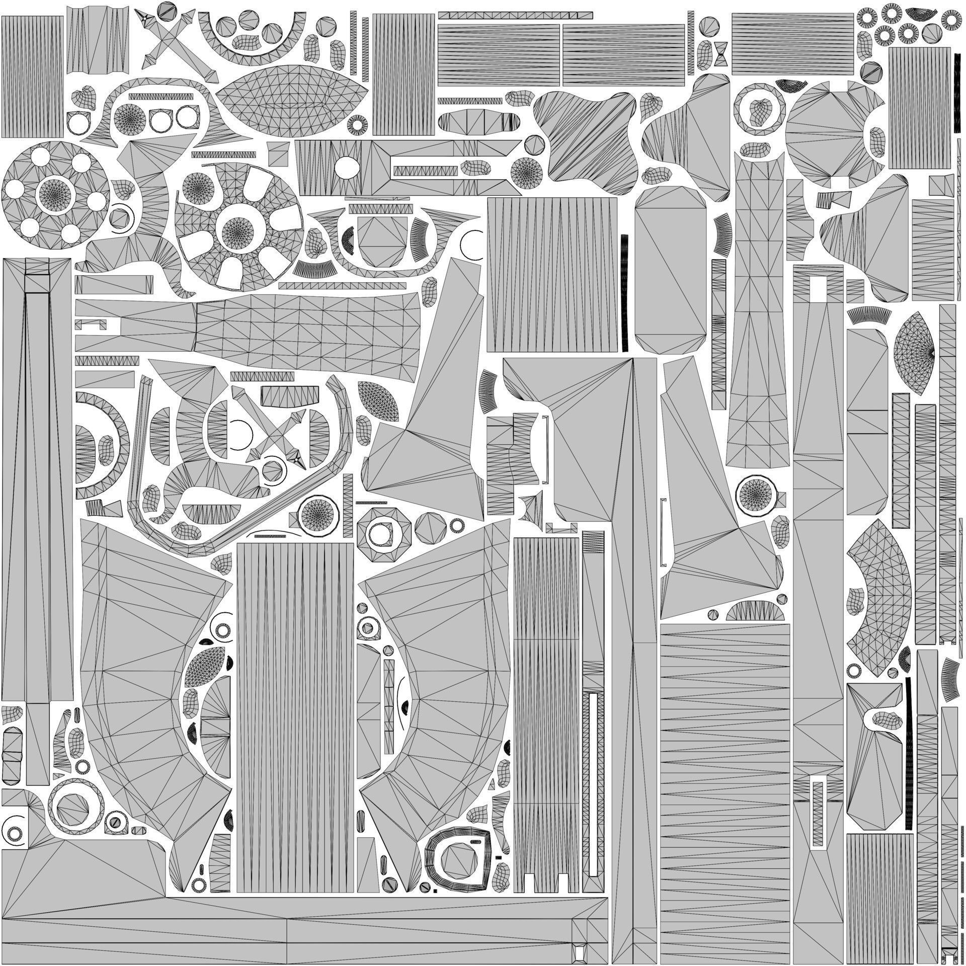 Exorcist Revolver Low-poly 3D model_18