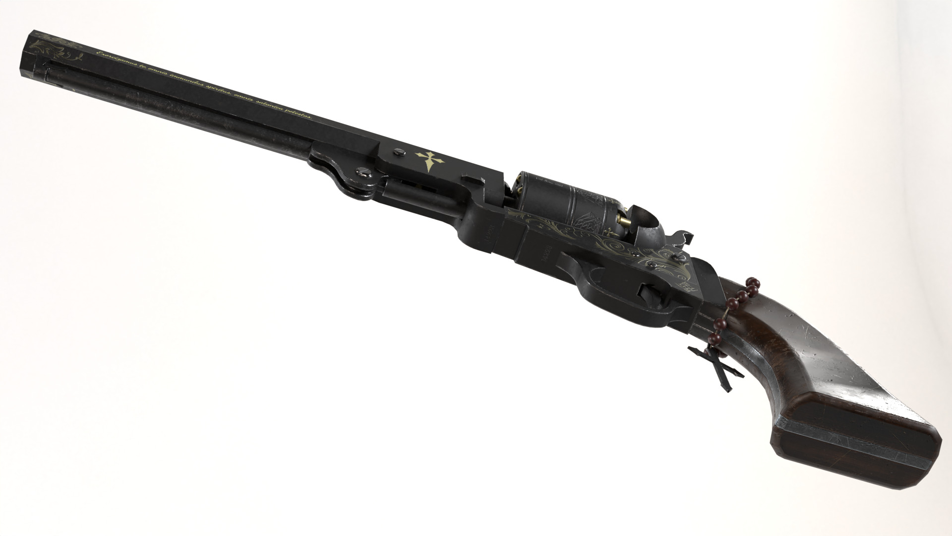 Exorcist Revolver Low-poly 3D model_15