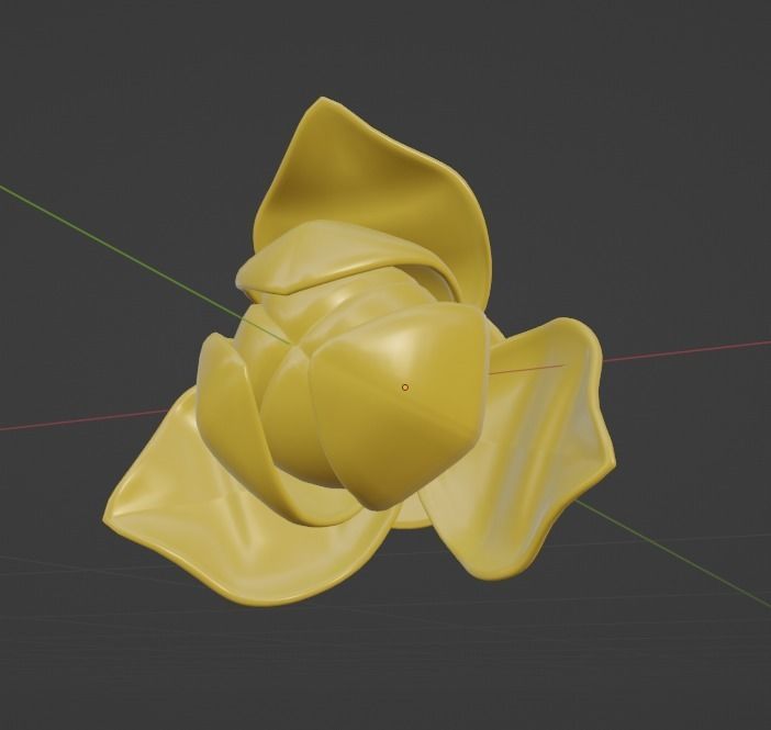 rumdul flower Low-poly 3D model_4