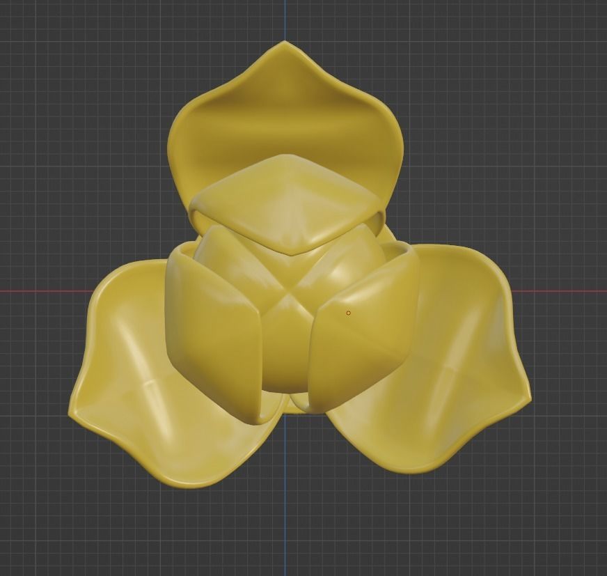 rumdul flower Low-poly 3D model_2