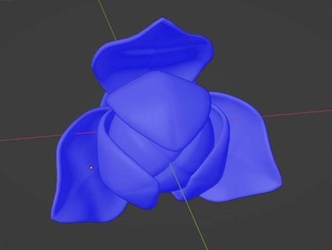 rumdul flower Low-poly 3D model_1