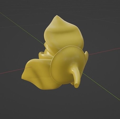 rumdul flower Low-poly 3D model