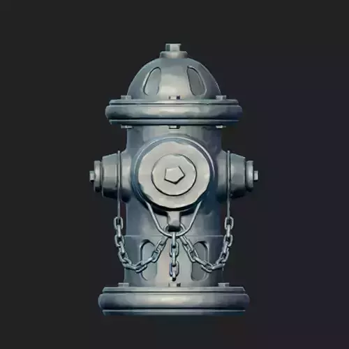 Stylized fire hydrant 3d model