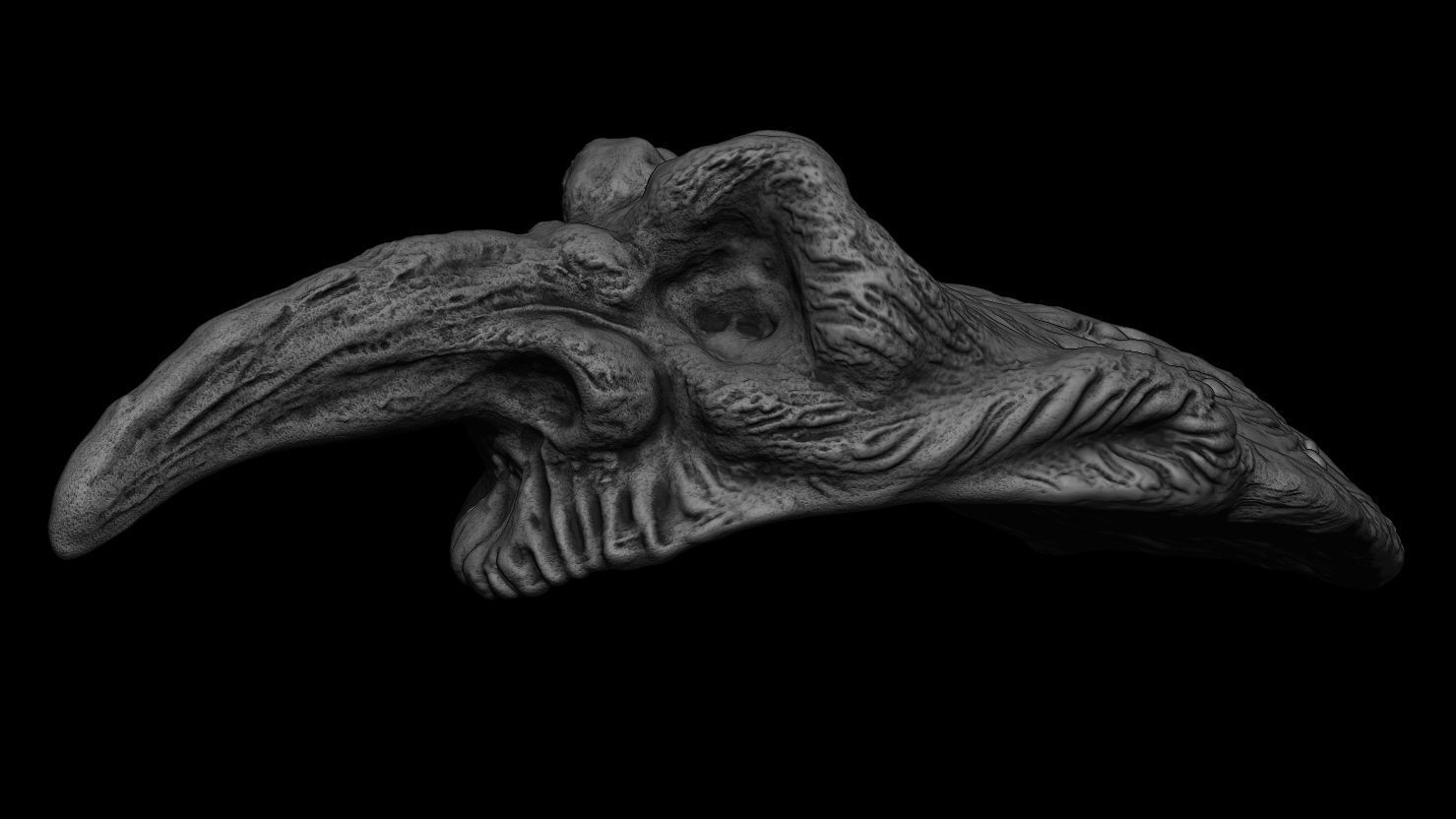 3D PRINTABLE RUSTIC GOBLIN HEADDRESS HELMET 3D print model_8