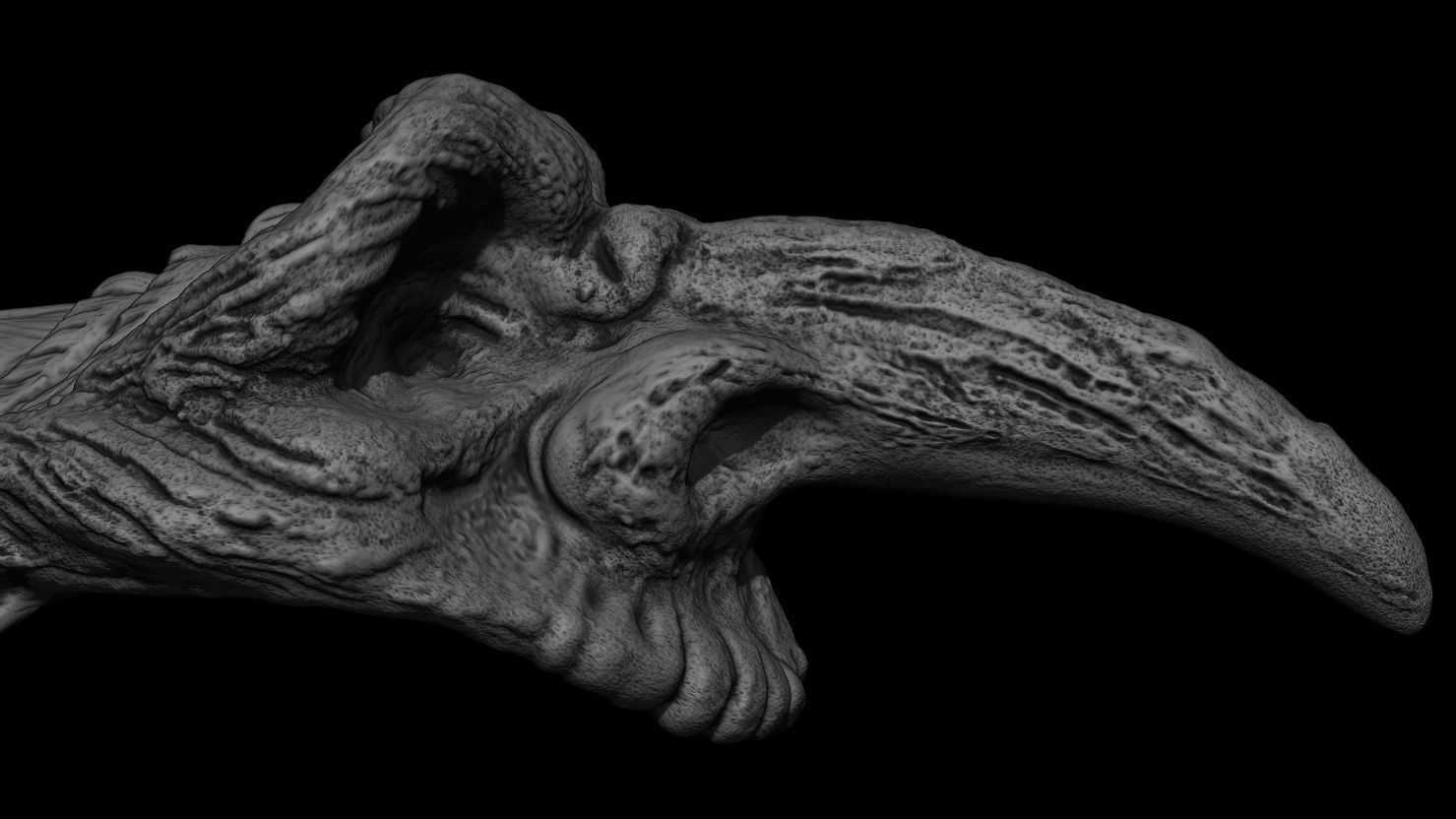 3D PRINTABLE RUSTIC GOBLIN HEADDRESS HELMET 3D print model_9