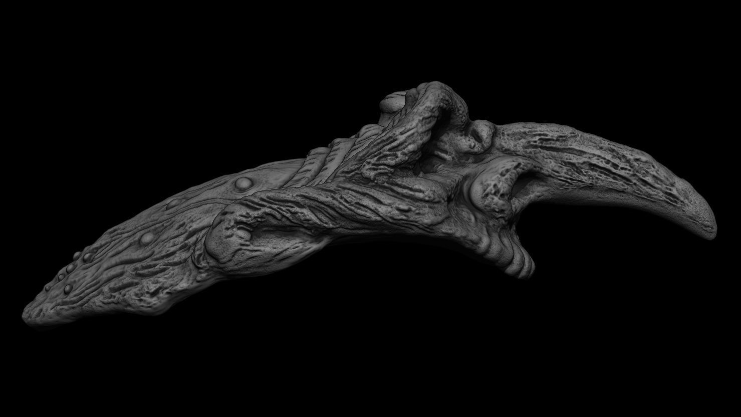 3D PRINTABLE RUSTIC GOBLIN HEADDRESS HELMET 3D print model_1