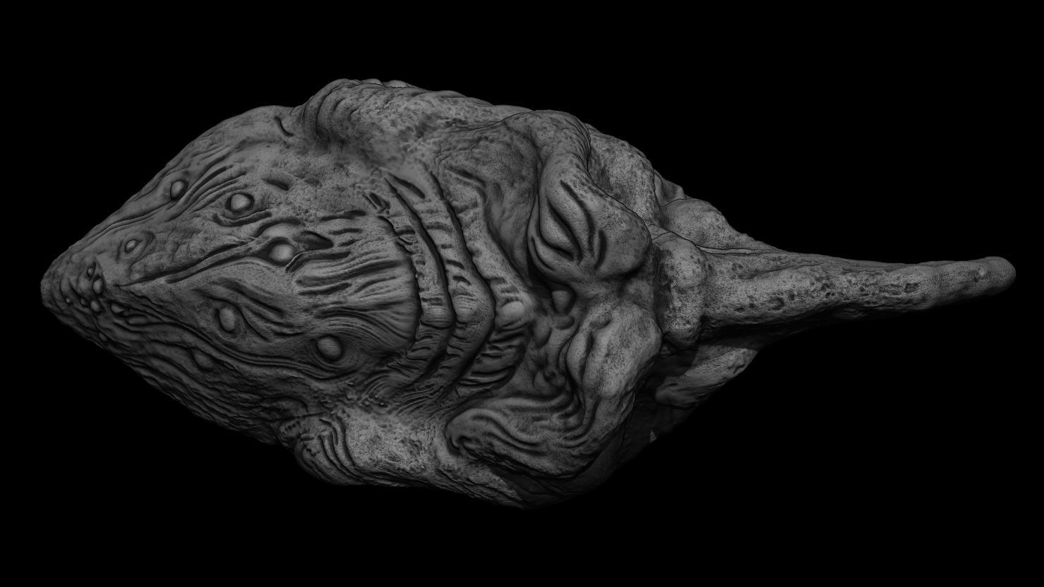 3D PRINTABLE RUSTIC GOBLIN HEADDRESS HELMET 3D print model_5