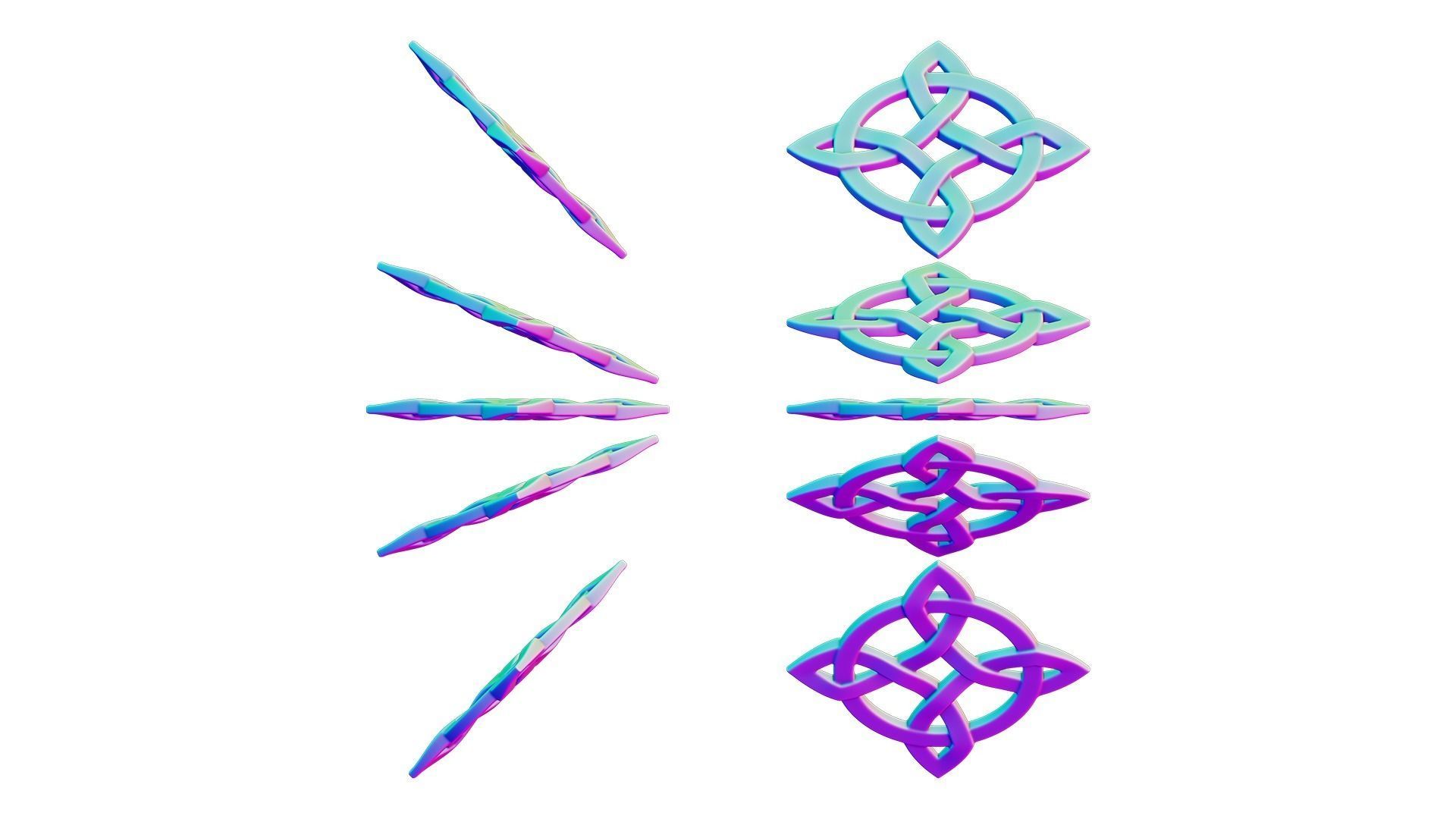 Celtic Knot Pendant 3D print model_6