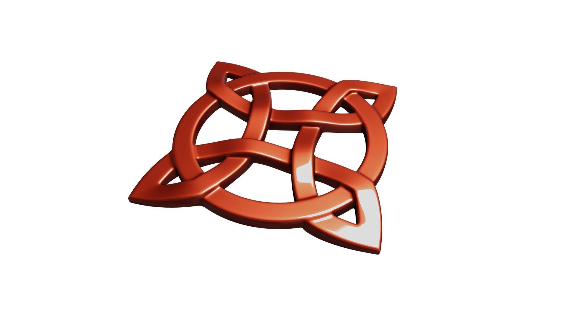 Celtic Knot Pendant 3D print model_4