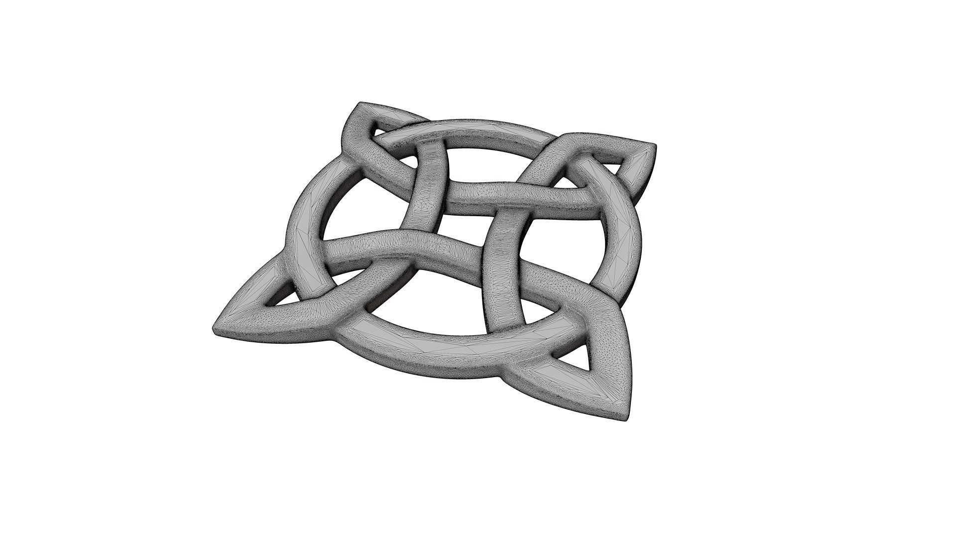 Celtic Knot Pendant 3D print model_5