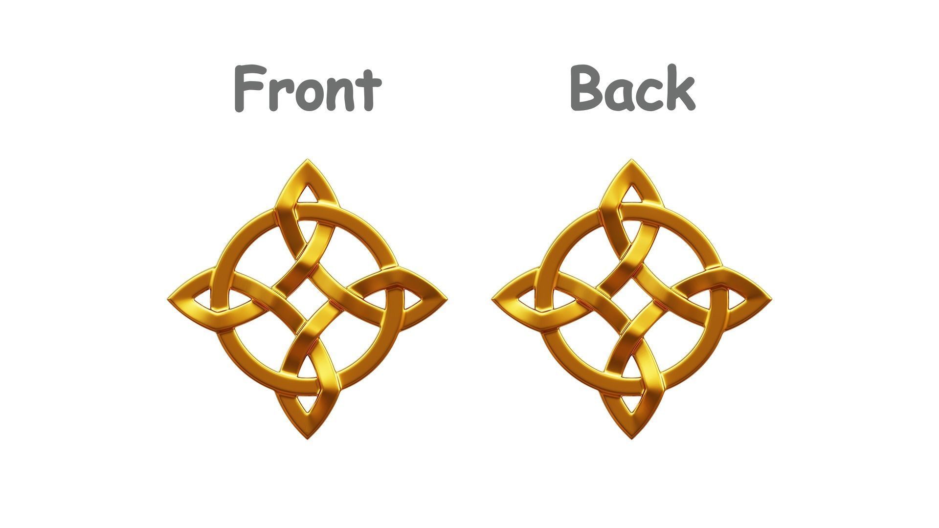 Celtic Knot Pendant 3D print model_3