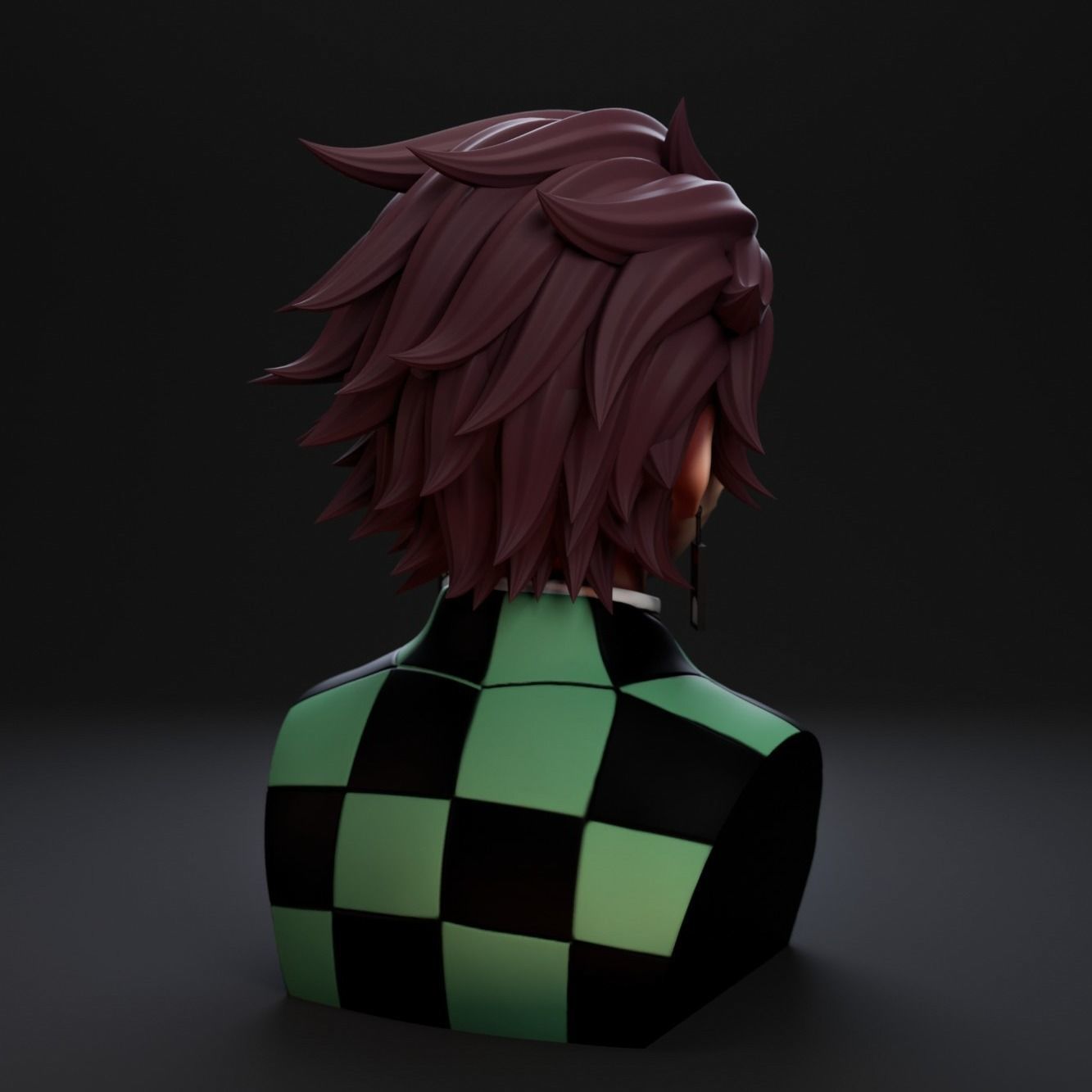Tanjiro Bust 3D print model_4