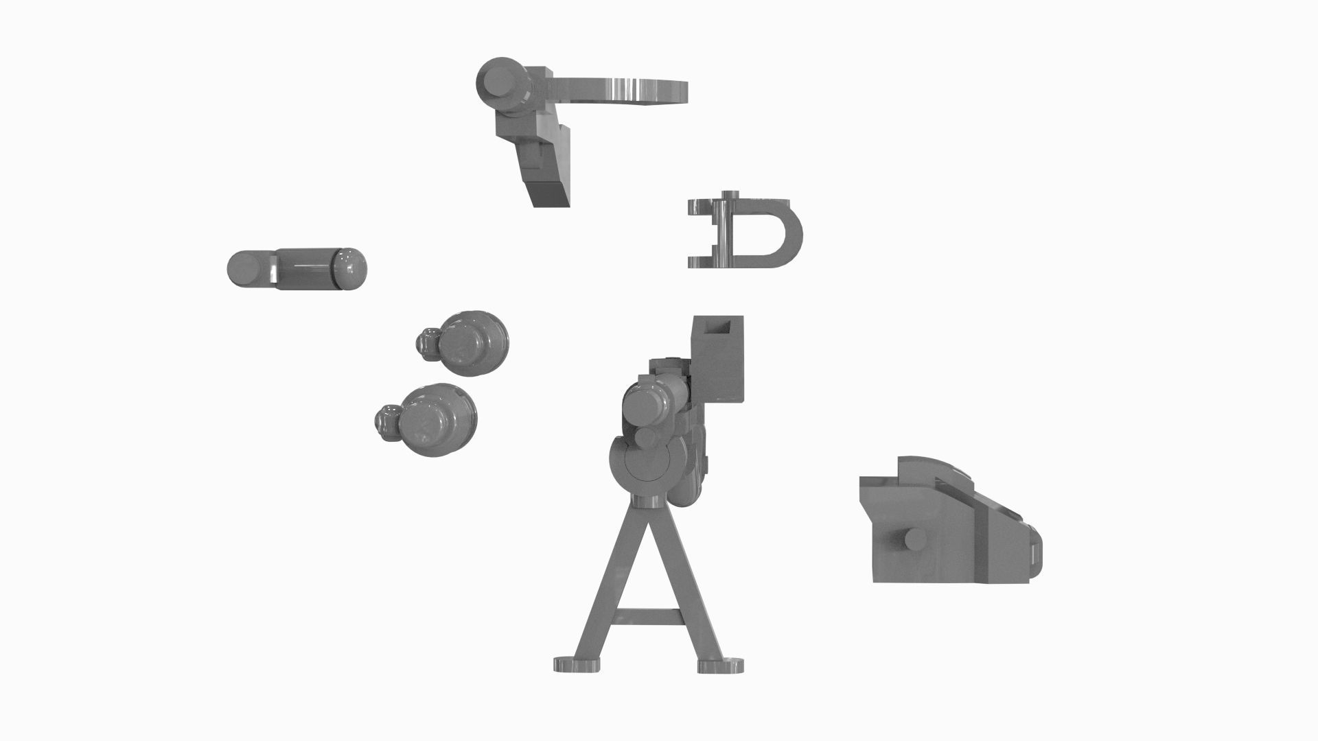 Lego Weapon Collections 3D model_8